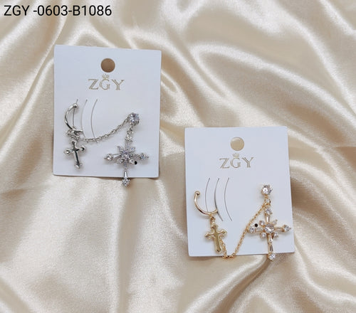 Brincos Folheados 1 dúzia com 12 pçs (ZGY-0603-B1086)