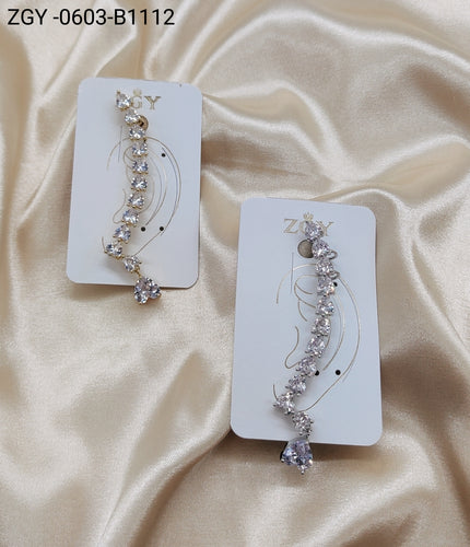 Brincos Folheados 1 dúzia com 12 pçs (ZGY-0603-B1112)