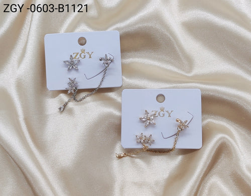 Brincos Folheados 1 dúzia com 12 pçs (ZGY-0603-B1121)