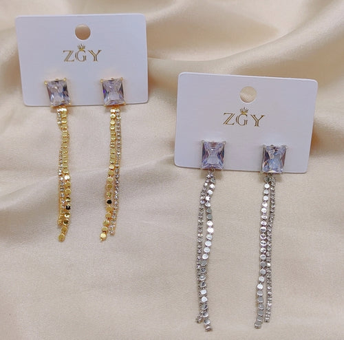 Brincos de Festa Folheados 1 Dúzia  (ZGY-0603-B1216)