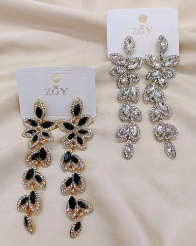 Brincos de Festa Folheados com Zircônia 1 Dúzia (B1220-19)