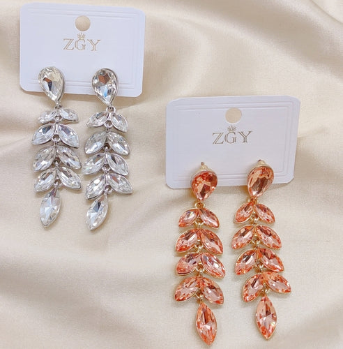 Brincos de Festa Folheados com Zircônia 1 Dúzia (B1220-3)