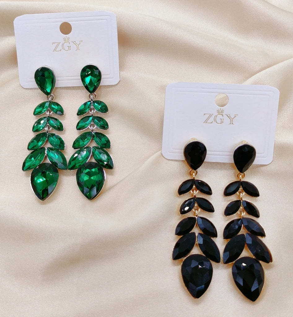 Brincos de Festa Folheados com Zircônia 1 Dúzia (B1220-9)