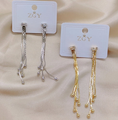 Brincos de Festa Folheados 1 Dúzia  (ZGY-0603-B1230)