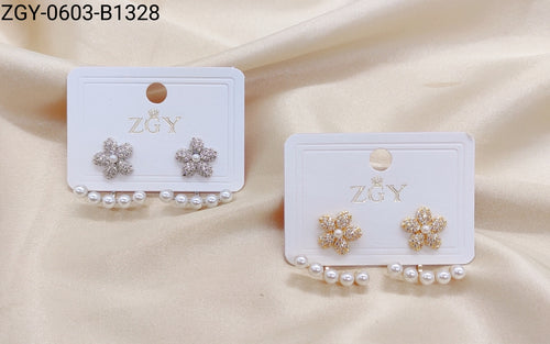 Brincos Folheados 1 dúzia com 12 pçs (ZGY-0603-B1328)