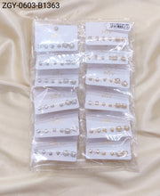 Carregar imagem no visualizador da galeria, Kit 3 Brincos Folheados 1 Dúzia (ZGY-0603-1363)