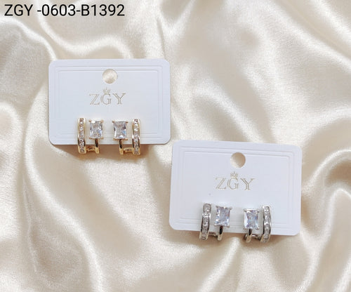 Brincos Folheados 1 dúzia com 12 pçs (ZGY-0603-B1392)