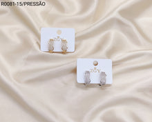 Carregar imagem no visualizador da galeria, Brincos Folheados Pressão  1 dúzia com 12 pçs (R0081-15)