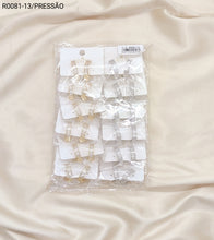 Carregar imagem no visualizador da galeria, Brincos Folheados Pressão 1 dúzia com 12 pçs (R0081-13)