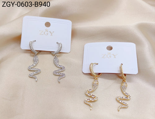 Brincos Folheados 1 Dúzia com 12 pças (ZGY-0603-B0940)