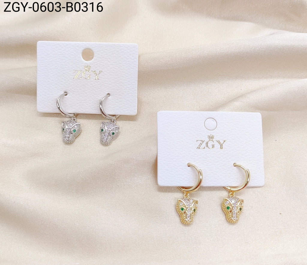 Brincos Folheados 1 dúzia com 12 pçs  (ZGY-0603-B0316)