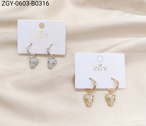 Brincos Folheados 1 dúzia com 12 pçs  (ZGY-0603-B0316)