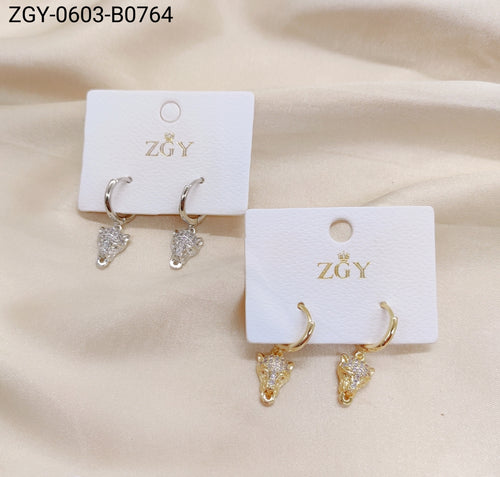 Brincos Folheados 1 dúzia com 12 pçs (ZGY-0603-B0764)