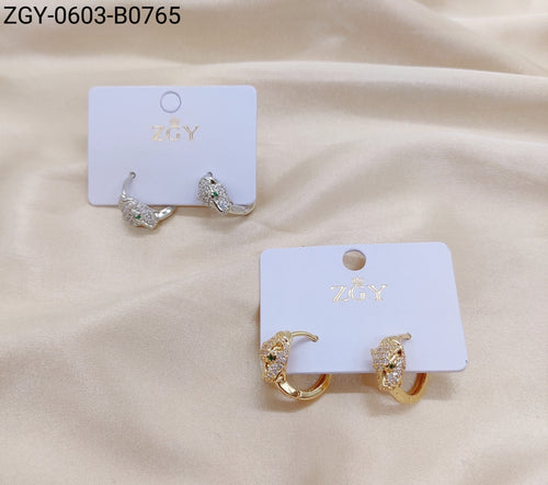 Brincos Folheados 1 dúzia com 12 pçs  (ZGY-0603-B0756)