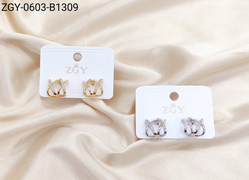 Brincos Folheados 1 Dúzia com 12 pçs (ZGY-0603-B1309)