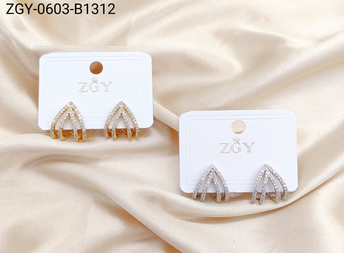 Brincos Folheados 1 Dúzia com 12 pçs (ZGY-0603-B1312)