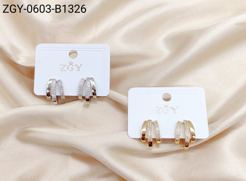 Brincos Folheados 1 Dúzia com 12 pçs (ZGY-0603-B1326)