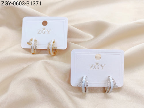 Brincos Folheados 1 Dúzia com 12 pçs (ZGY-0603-B1371)