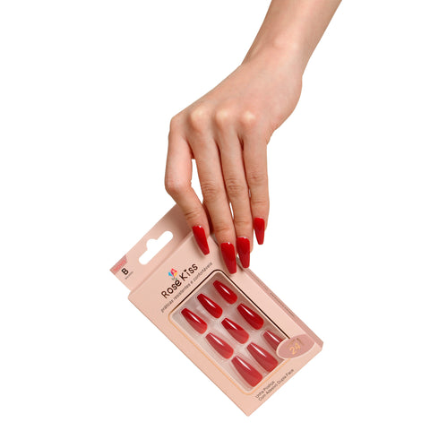 Unha Postiça 1 dz com Kit 12 peça (E012)