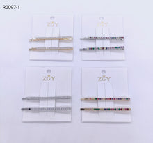 Carregar imagem no visualizador da galeria, Grampo Kit 2- 1 dúzia (12 cartelas ) 1 cartela com 2 pças (R0097-1)