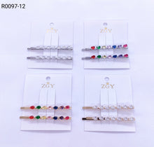 Carregar imagem no visualizador da galeria, Grampo Kit 2 - 1 dúzia (12 cartelas ) 1 cartela com 2 pças (0097-12)