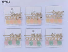 Carregar imagem no visualizador da galeria, Grampo Kit 3- 1 dúzia (12 cartelas ) 1 cartela com 3 pças (T03)