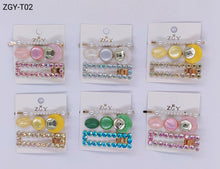 Carregar imagem no visualizador da galeria, Grampo Kit 3- 1 dúzia (12 cartelas ) 1 cartela com 3 pças (T02)