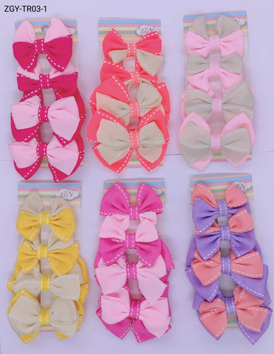 Grampo Infantil 1 dúzia com 4 pçs cada cartela.  (TR03-1)