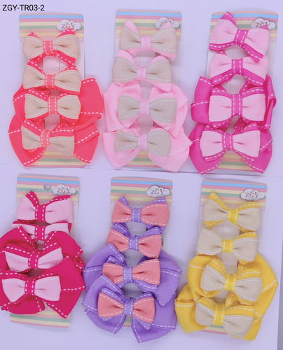 Grampo Infantil 1 dúzia com 4 pçs cada cartela.  (TR03-2)