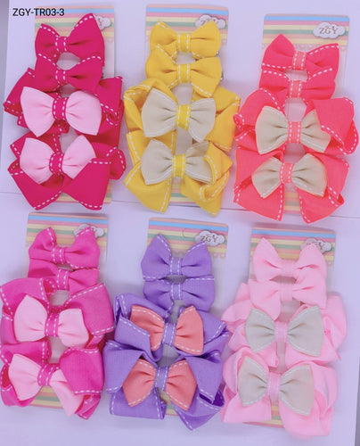 Grampo Infantil 1 dúzia com 4 pçs cada cartela.  (TR03-3)