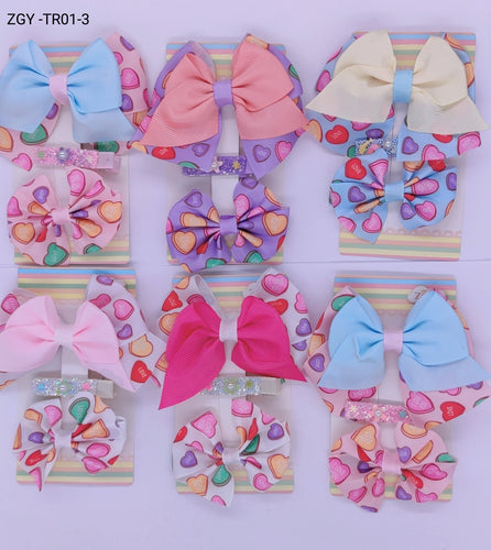 Grampo Infantil 1 dúzia com 3 pças cada cartela. ( TR01-3)