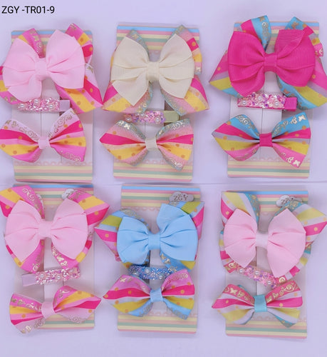 Grampo Infantil 1 dúzia com 3 pçs cada cartela.  (TR01-9)