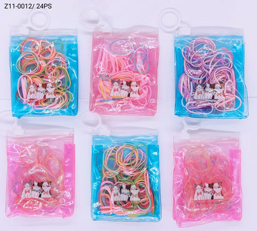 Elásticos para Cabelo 1 dúzia com 24 pçs  (Z11-0012/24PS)