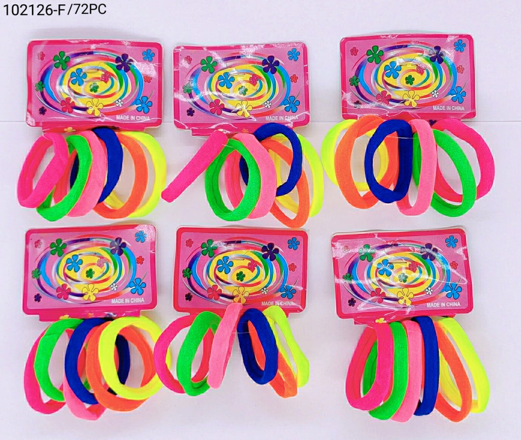 Elástico  para cabelo  1 dúzia com 72 pçs (102126-F/ 72PÇ)