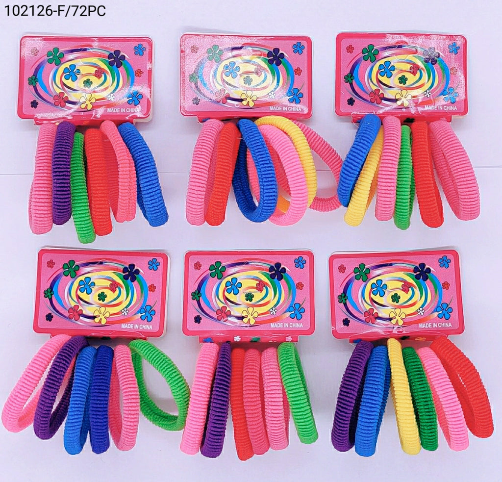 Elástico para Cabelo 1 dúzia com 72 pçs  (102126-F/72PÇ)
