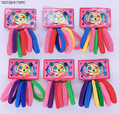 Elástico para Cabelo 1 dúzia com 72 pçs  (102126-F/72PÇ)
