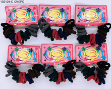 Carregar imagem no visualizador da galeria, Elástico para Cabelo 1 dúzia com 240 pçs  (102126-C/240PÇ)