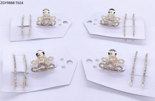 Grampo para Cabelo 1 dúzia com 12 cartelas  (T624)