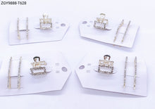 Carregar imagem no visualizador da galeria, Grampo para Cabelo 1 dúzia com 12 cartelas  (T628)