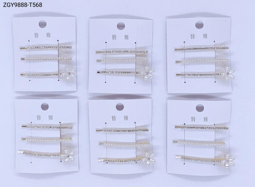 Grampo para Cabelo 1 dúzia com 12 cartelas  (T568)