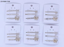 Carregar imagem no visualizador da galeria, Grampo para Cabelo 1 dúzia com 12 cartelas (T558)