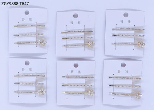 Grampo para Cabelo 1 dúzia com 12 cartelas (T547)