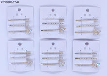 Carregar imagem no visualizador da galeria, Grampo para Cabelo 1 dúzia com 12 cartelas  (T549)