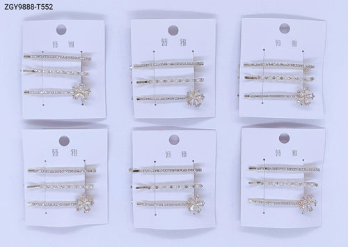 Grampo para Cabelo 1 dúzia com 12 cartelas  (T552)