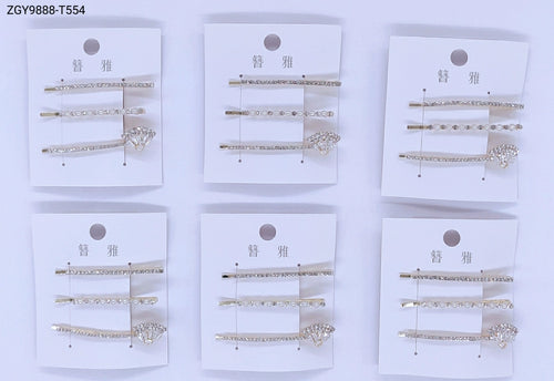 Grampo para Cabelo 1 dúzia com 12 cartelas  (T554)