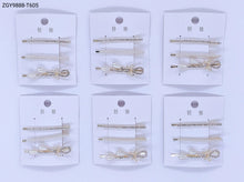 Carregar imagem no visualizador da galeria, Grampo kit 3- 1 dúzia com 3 pças cada cartela (T605)