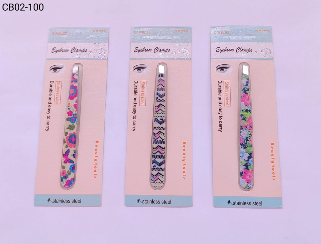 Pinça de Sobrancelha 1 dúzia com 12 pçs (CB02-100)