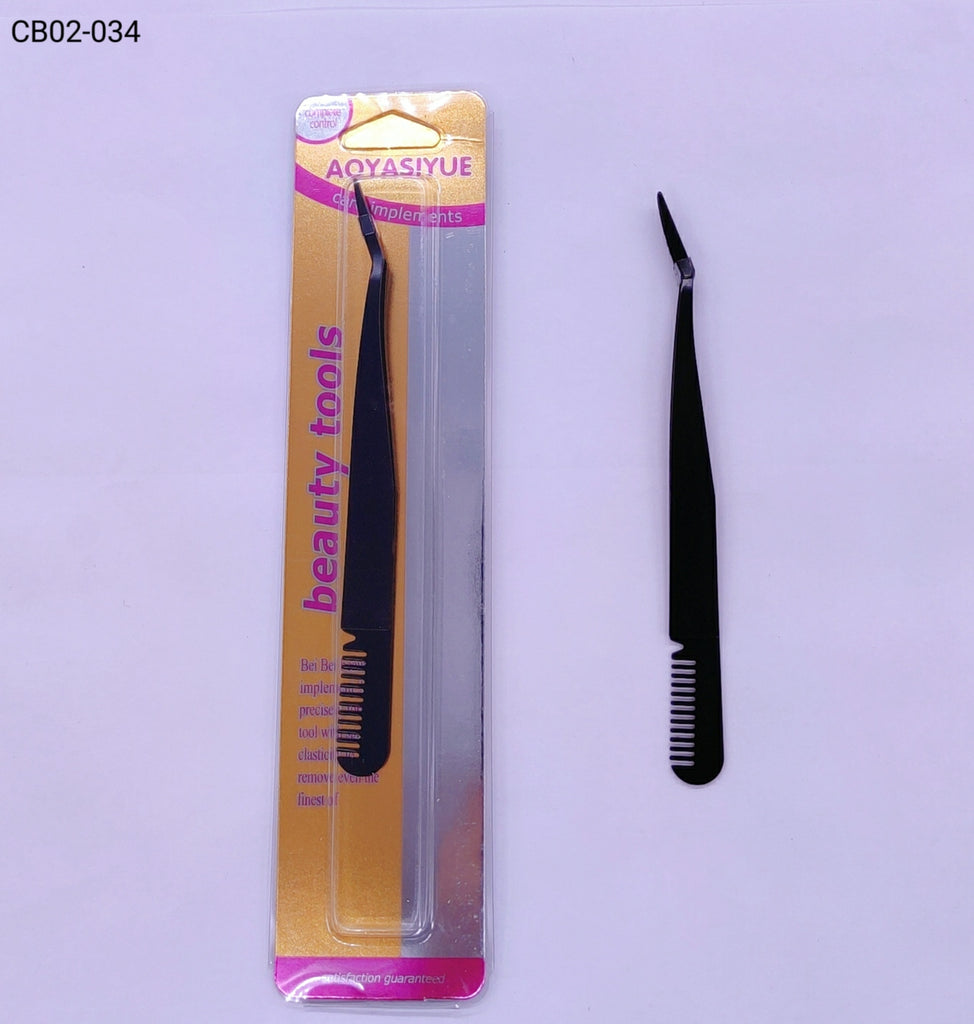 Pinça para Cílios Potiços 1 dúzia com 12 pçs