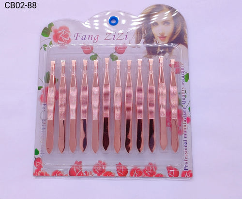 Pinça para Sobrancelha 1 dúzia com 12 pças (CB02-88)