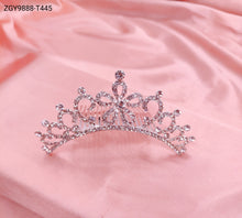 Carregar imagem no visualizador da galeria, Coroa Infantil Strass Princesa (ZGY9888-T445/10CM)